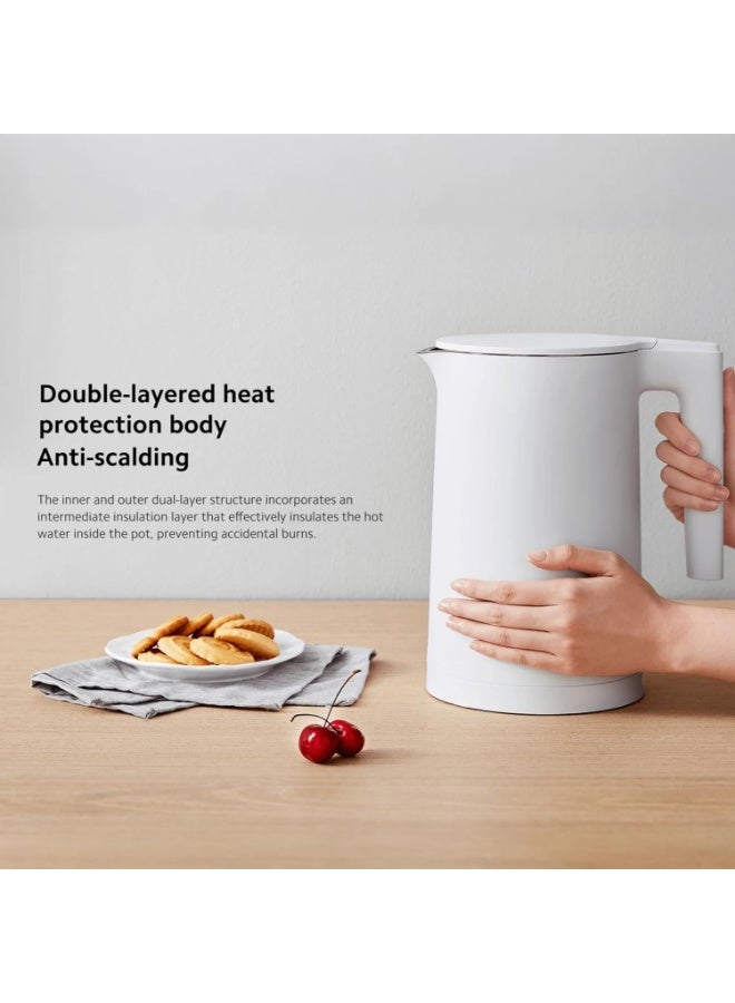 Mii Electric Kettle 1.7L BPA-Free Stainless Steel Electric Kettle with 1800W Quick Boil, high capacity up to 8 cups, Auto Shut-Off, Boil-Dry Protection, Lightweight Design - Image 3